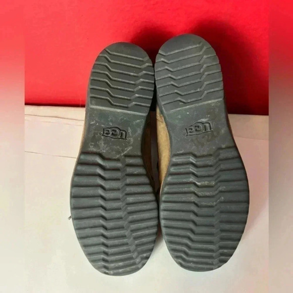 UGG Cayli Coconut Shell Rain Boot Lace up Duck Bootie Women's US Size 7 Winter - Picture 9 of 12